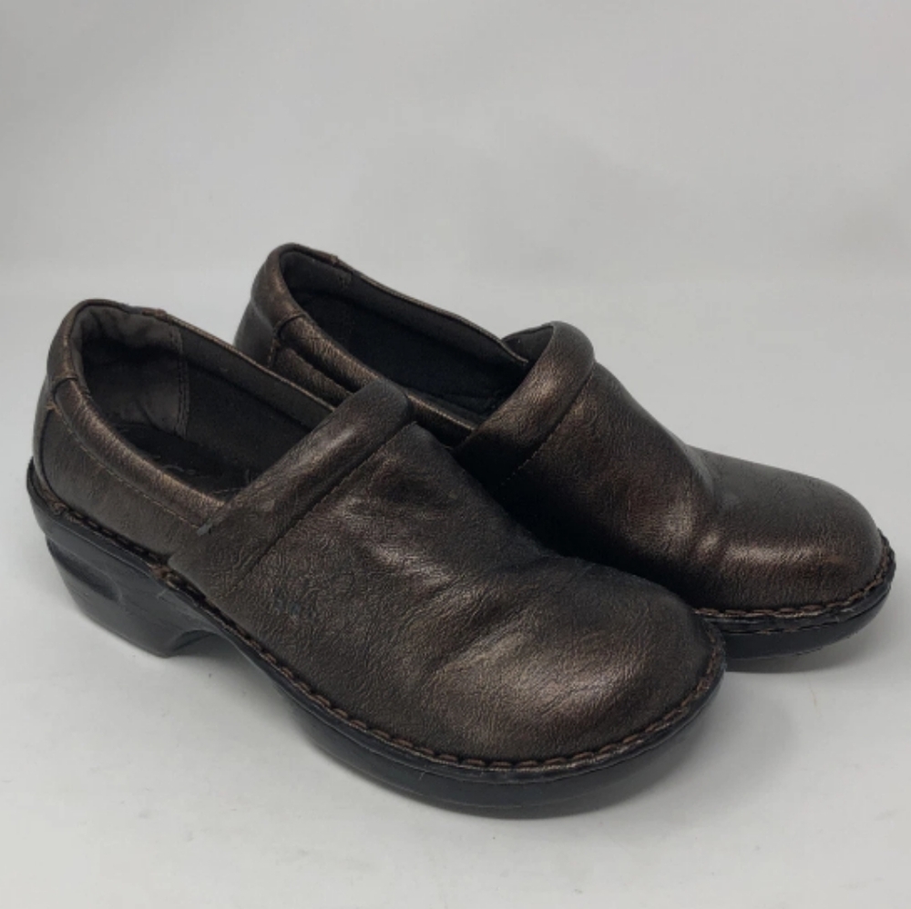 Bronze BOC, Peggy Clog, 7.5, faux leather